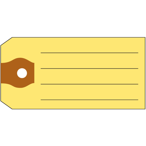 Asp Multi-Purpose Tags (No Rings), 1 3/8" X 2 3/4", 500 Per Box Pk 1470